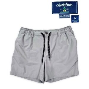 Chubbies Everywear 6" Performance Shorts Men's XXL Gray Athletic Stretch Casual